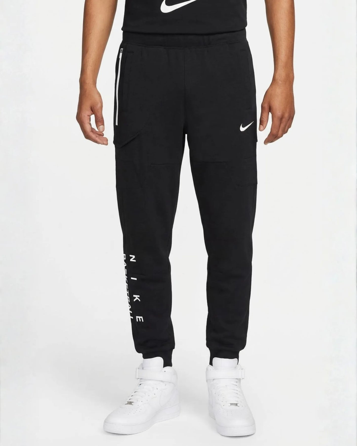 Sudadera Algodon N1ke Basketball Negra