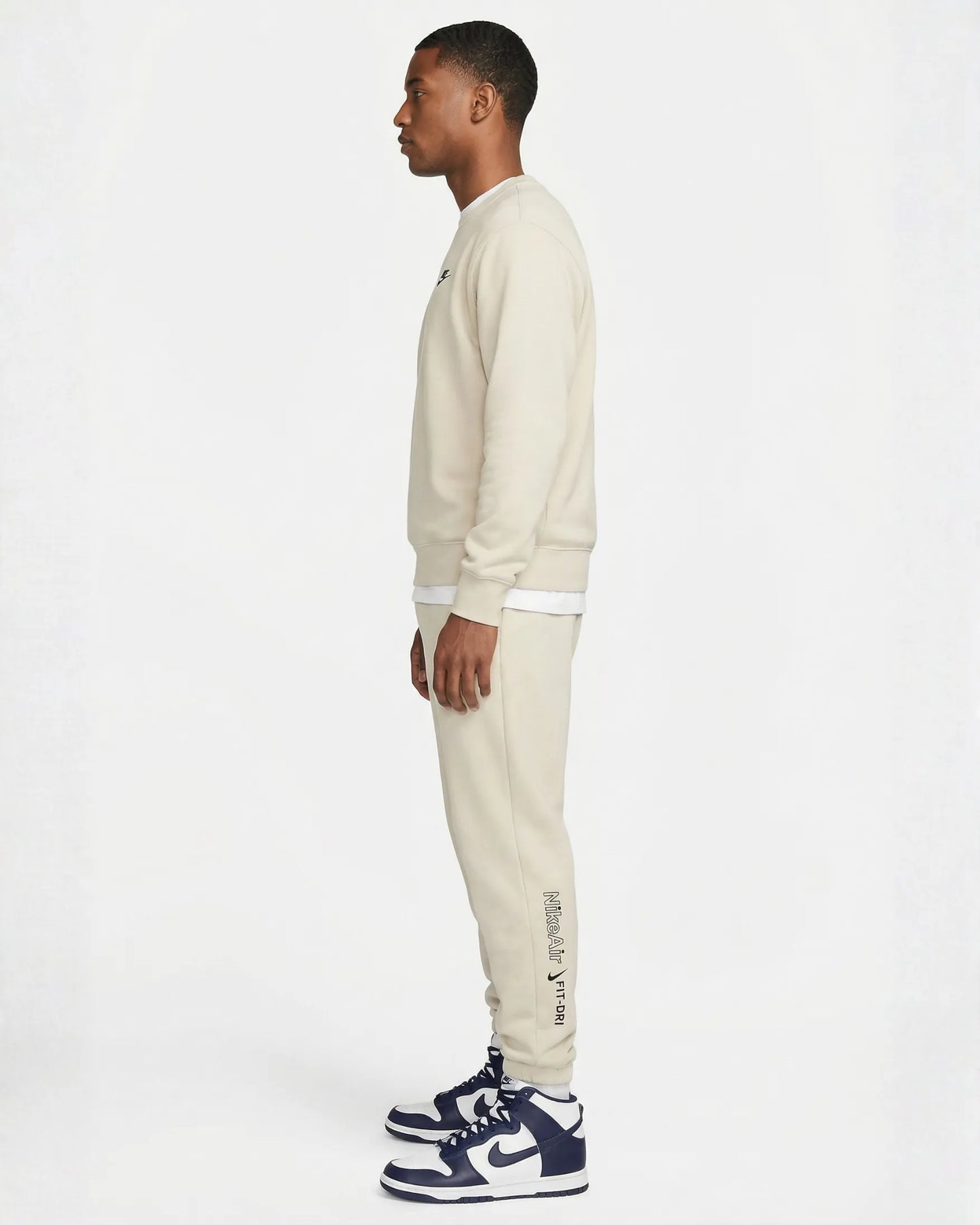 Sudadera Algodon Swosh Crema