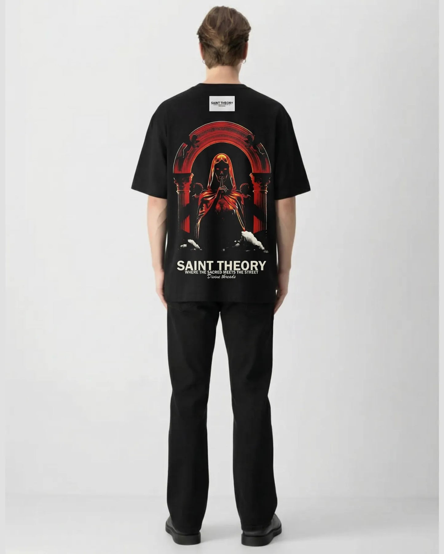 CAMISETA Oversize SAINT THE0RY Evangelium Natural 300 GRAMOS