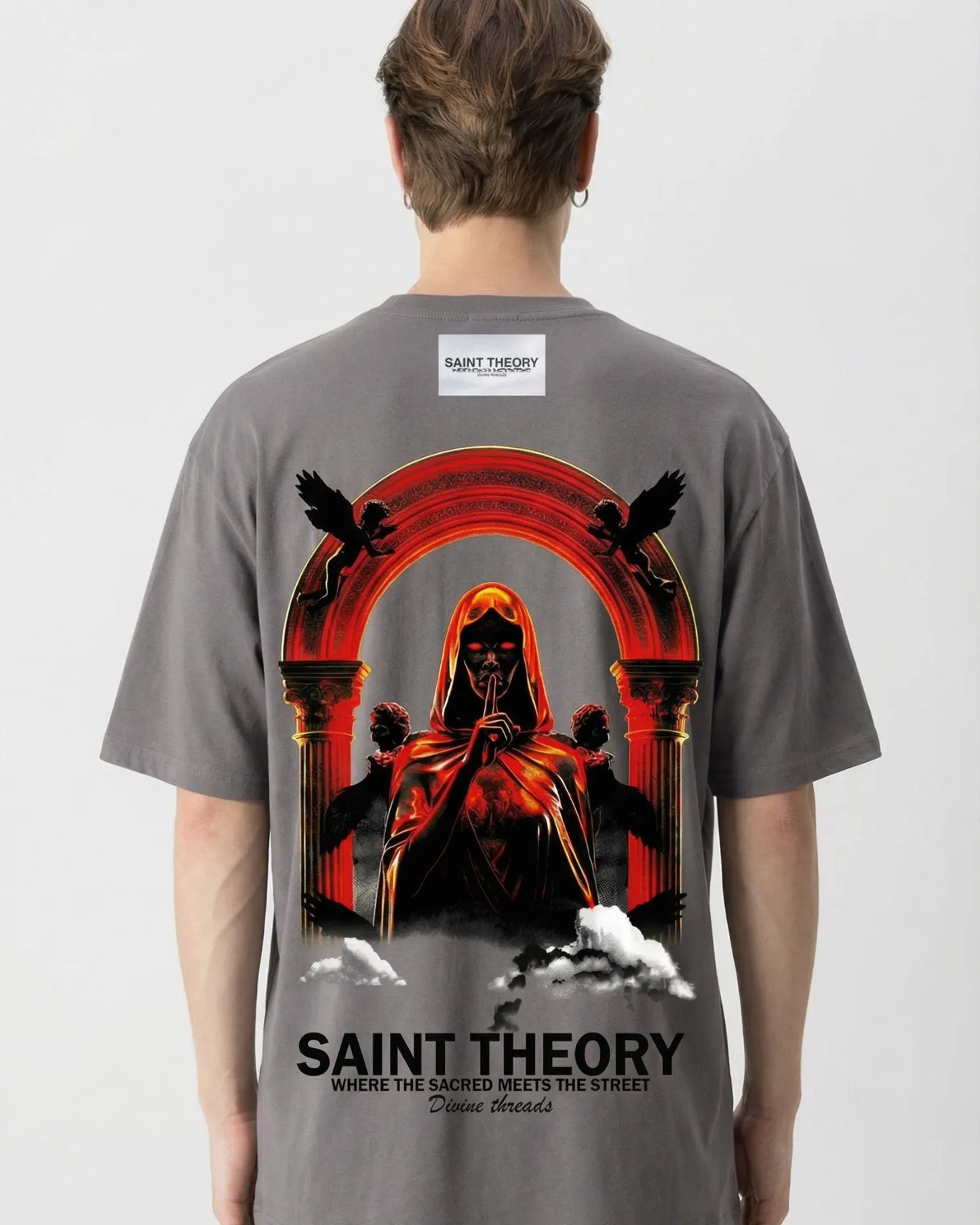 CAMISETA Oversize SAINT THE0RY Evangelium Natural 300 GRAMOS