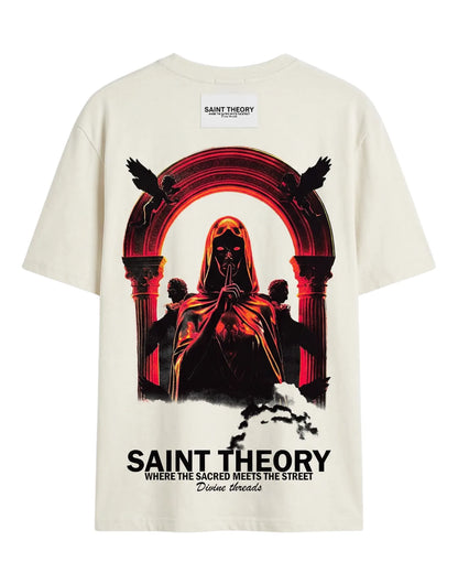 CAMISETA Oversize SAINT THE0RY Evangelium Natural 300 GRAMOS