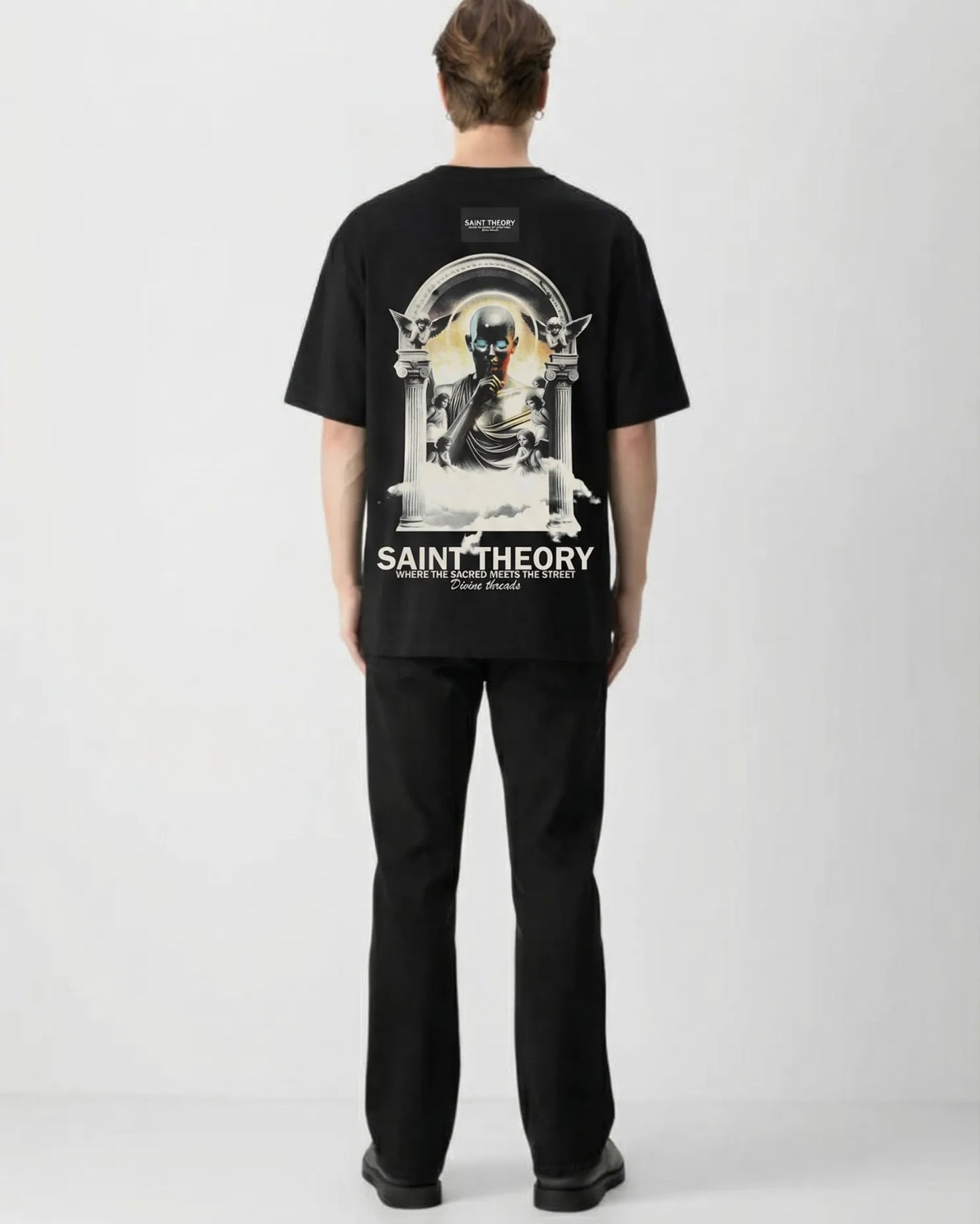 CAMISETA Oversize SAINT THE0RY Abstraction Angel 300 GRAMOS