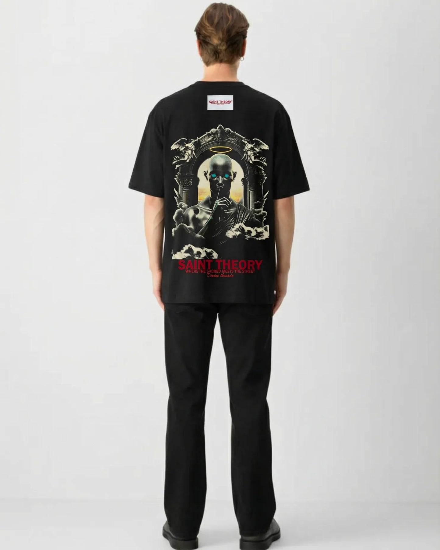 CAMISETA Oversize SAINT THE0RY Courier Angel 300 GRAMOS
