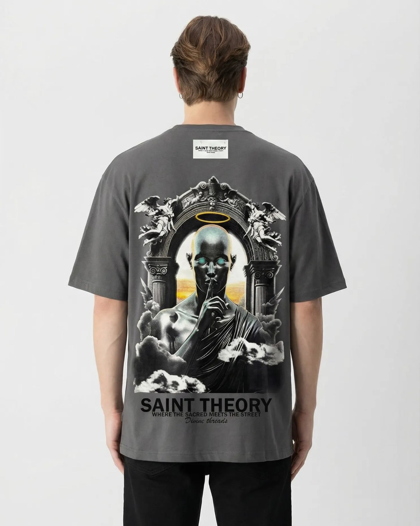 CAMISETA Oversize SAINT THE0RY Courier Angel 300 GRAMOS