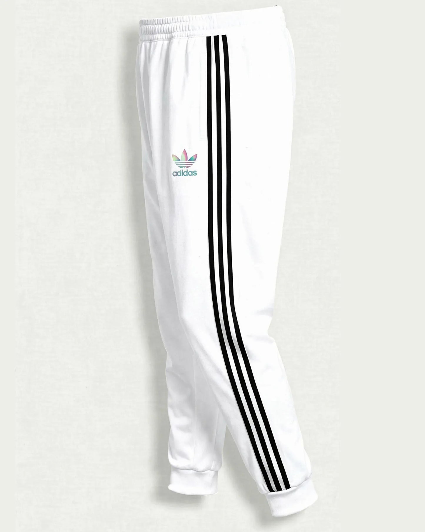 Sudadera Algodon Ad1das 3 Bandas Blanca