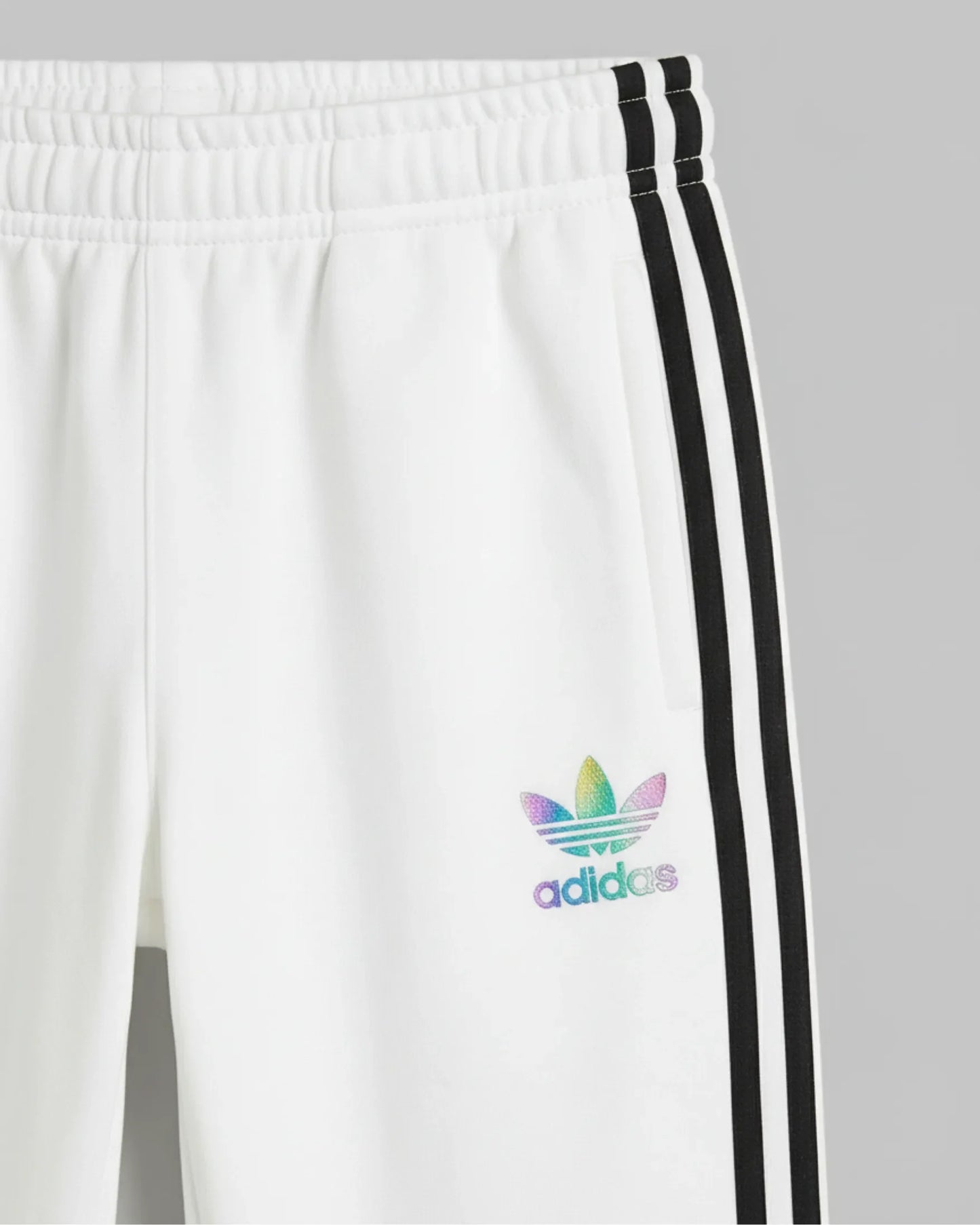 Sudadera Algodon Ad1das 3 Bandas Blanca
