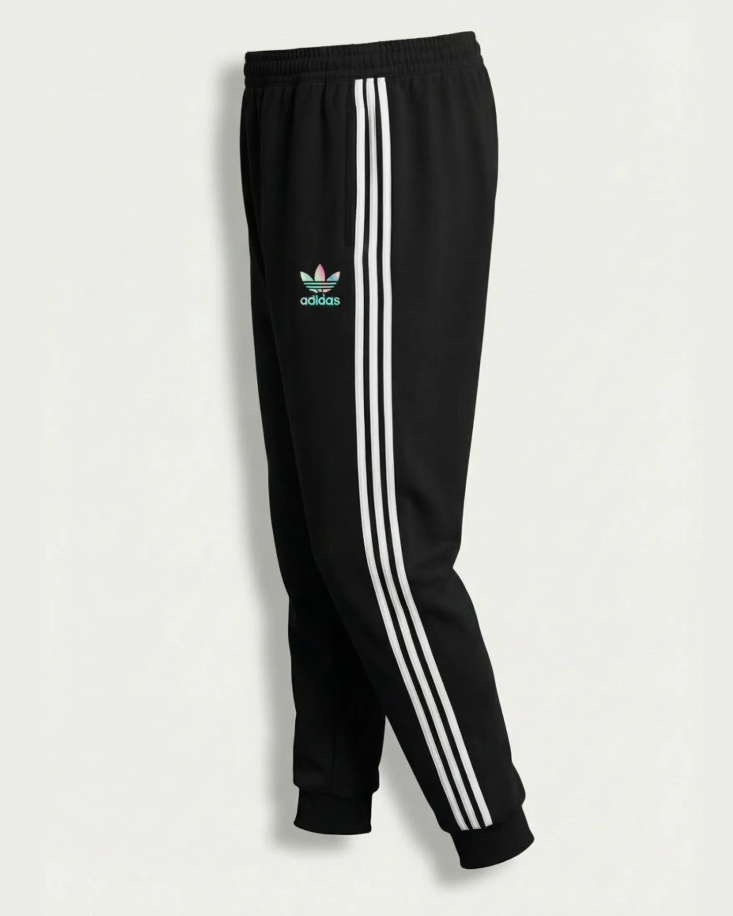 Sudadera Algodon Ad1das 3 Bandas Negra