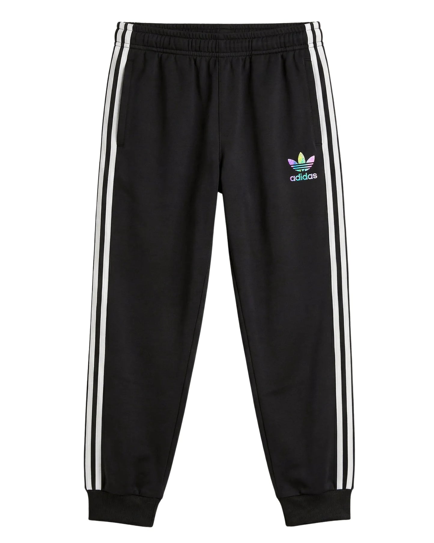 Sudadera Algodon Ad1das 3 Bandas Negra