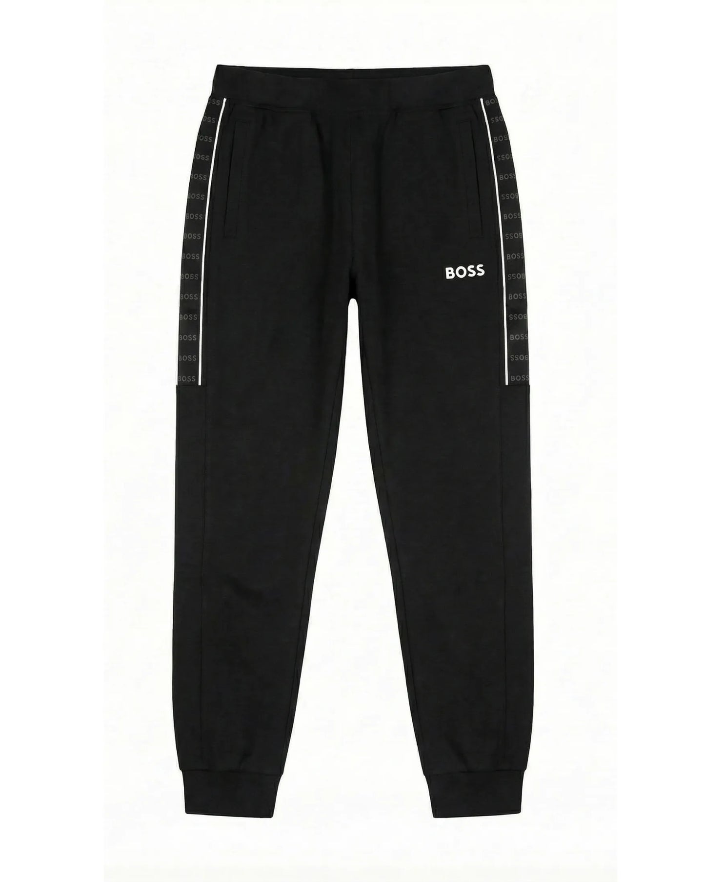 Sudadera Algodon B0SS Relaxed Negra