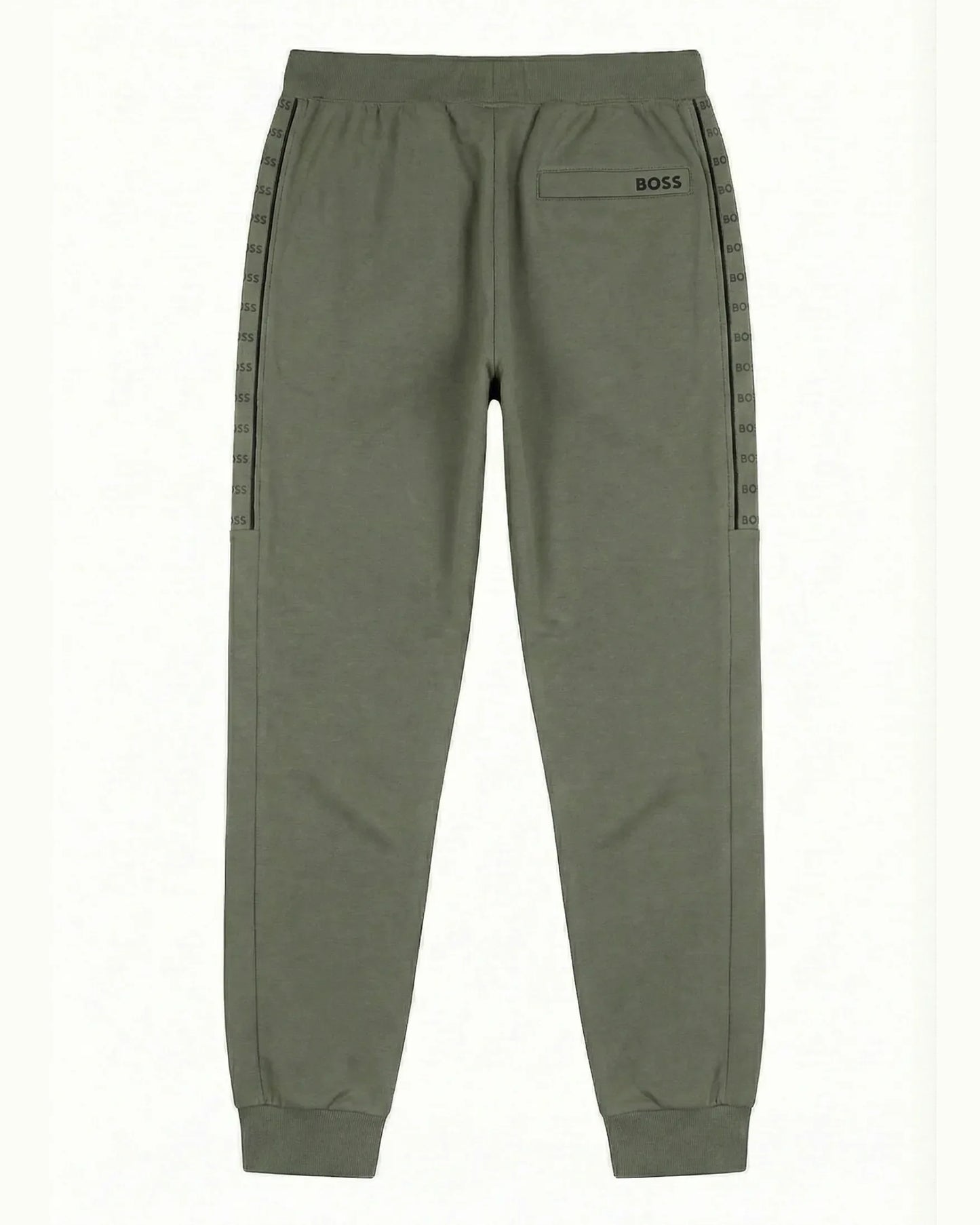 Sudadera Algodon B0SS Relaxed Verde Militar