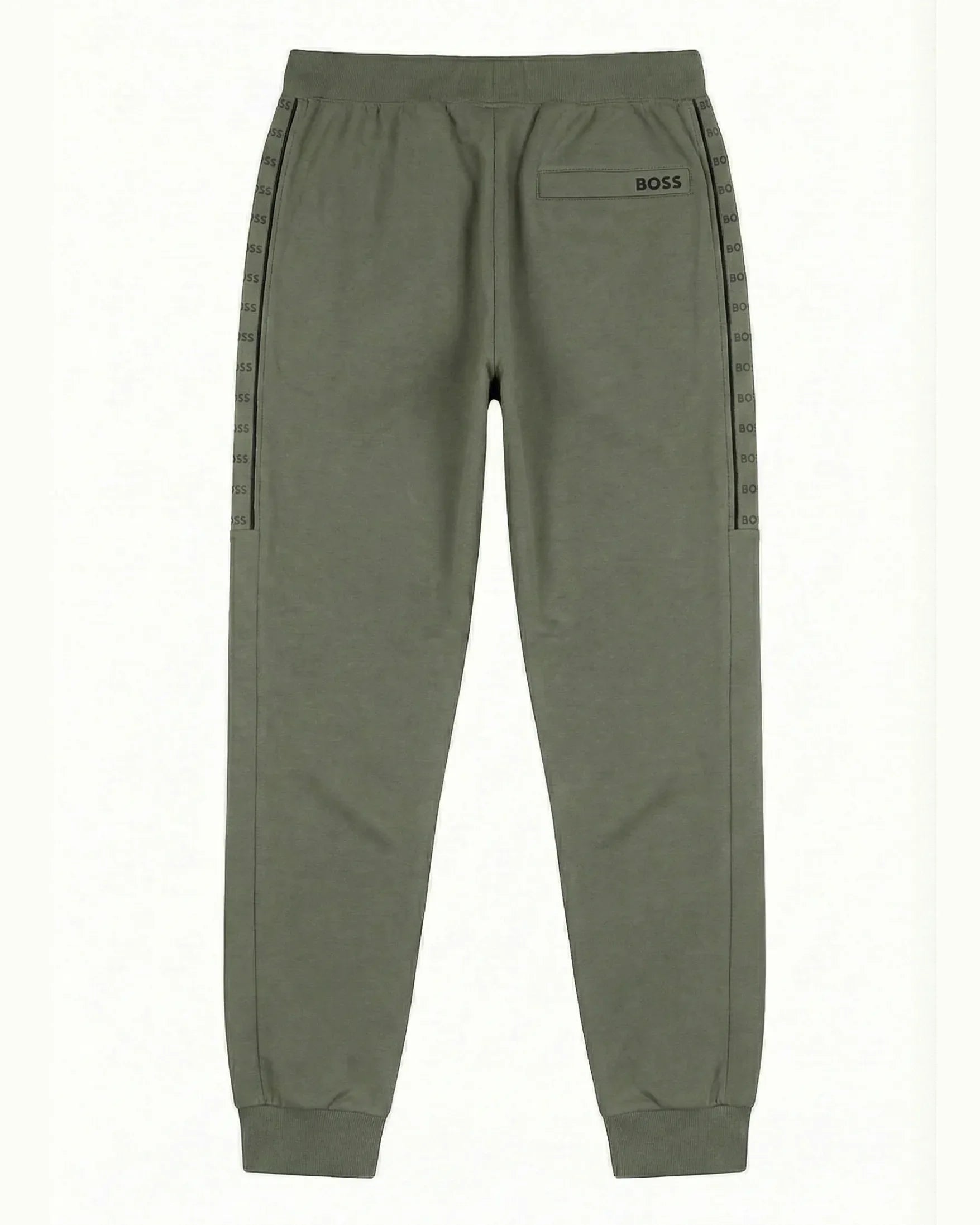 Sudadera Algodon B0SS Relaxed Verde Militar