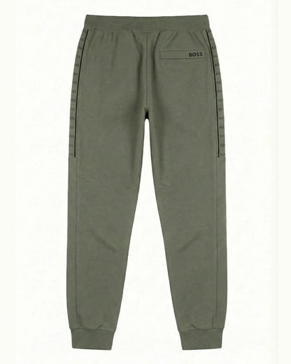 Sudadera Algodon B0SS Relaxed Verde Militar